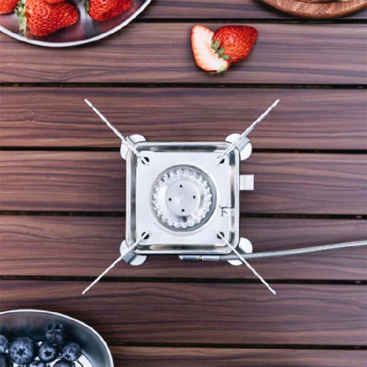 Faltbarer Camping Winddichter Gaskocher Outdoor Kocher Ultraleichter Brennkocher