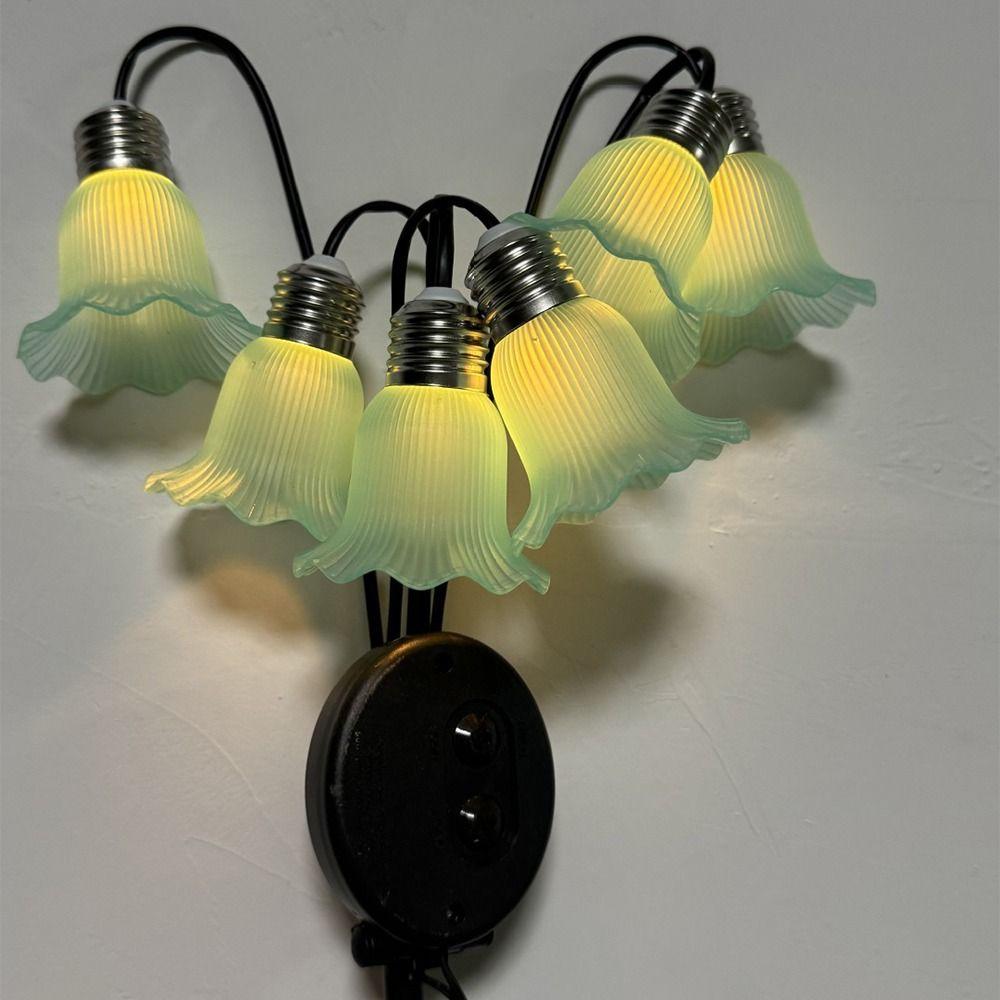 Bellflower Flower Flowers Solar Garden Light Realistic Solar Artificial Flower Light Outdoor