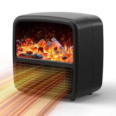 Elektrický ventilátor s rukojetí pro stolní zimní ohřívač pro domácí kancelář s ochranou proti přehřátí