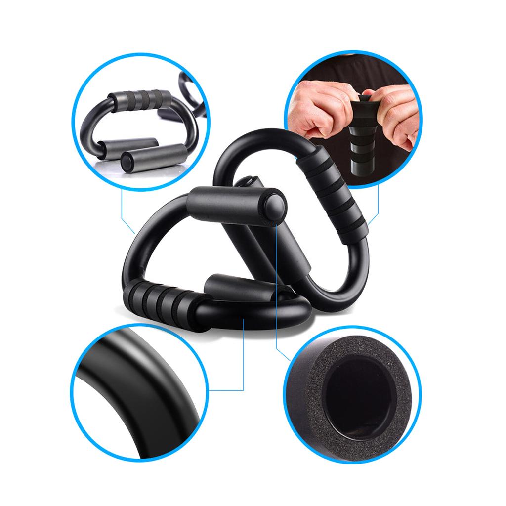 Přenosná konstrukce pro silový trénink push-up pro rodinný fitness trénink a podpůrná rukojeť push-up pro cvičení na podlaze 1 pár