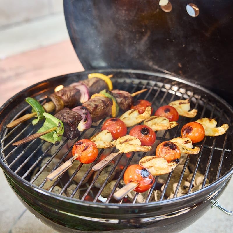 Weber Smokey Joe BBQ 37cm Deep Ocean Camping Feuer Person 1501698 [Amazon Exklusiv] Grill, Durchmesser, Blau, Feuerstelle, 4-6 Kapazität, [10 Jahre Garantie]