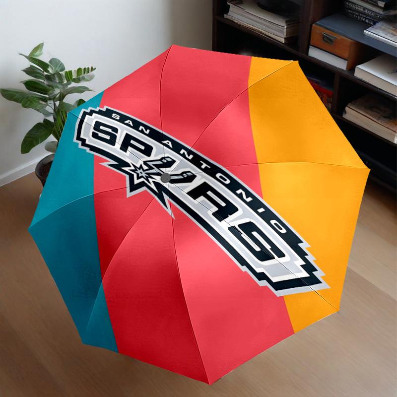 San Antonio Logo Umbrella 8-Frame for Travel, Camping, Casual Lightweight Portable Umbrella, Essential for Every Family Holidays Gift