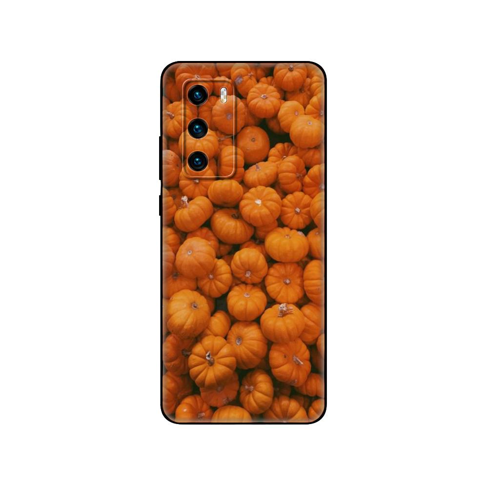 Black Tpu Case For Huawei P30 Lite P30 Pro P40 Case For Huawei P40 LITE E P Smart 2020 Case Cover Autumn Leaves Fall  Splendid