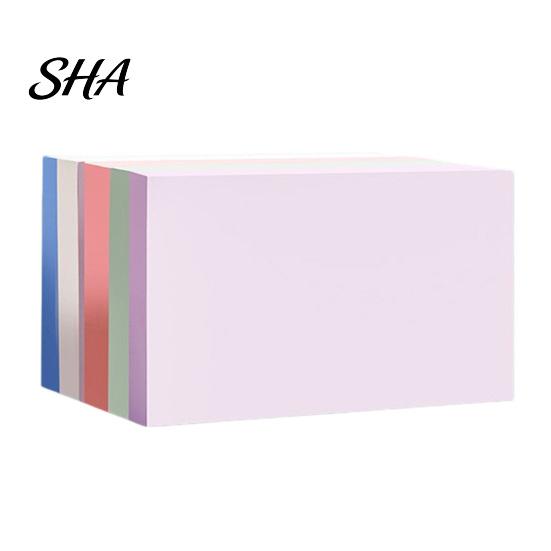 Reusable Self-Stick Notes Solid Color Note, Square Rectangle Self-adhesive Note Pad, Super Memo Pad Sticking Power Post Stickies, Office School Small