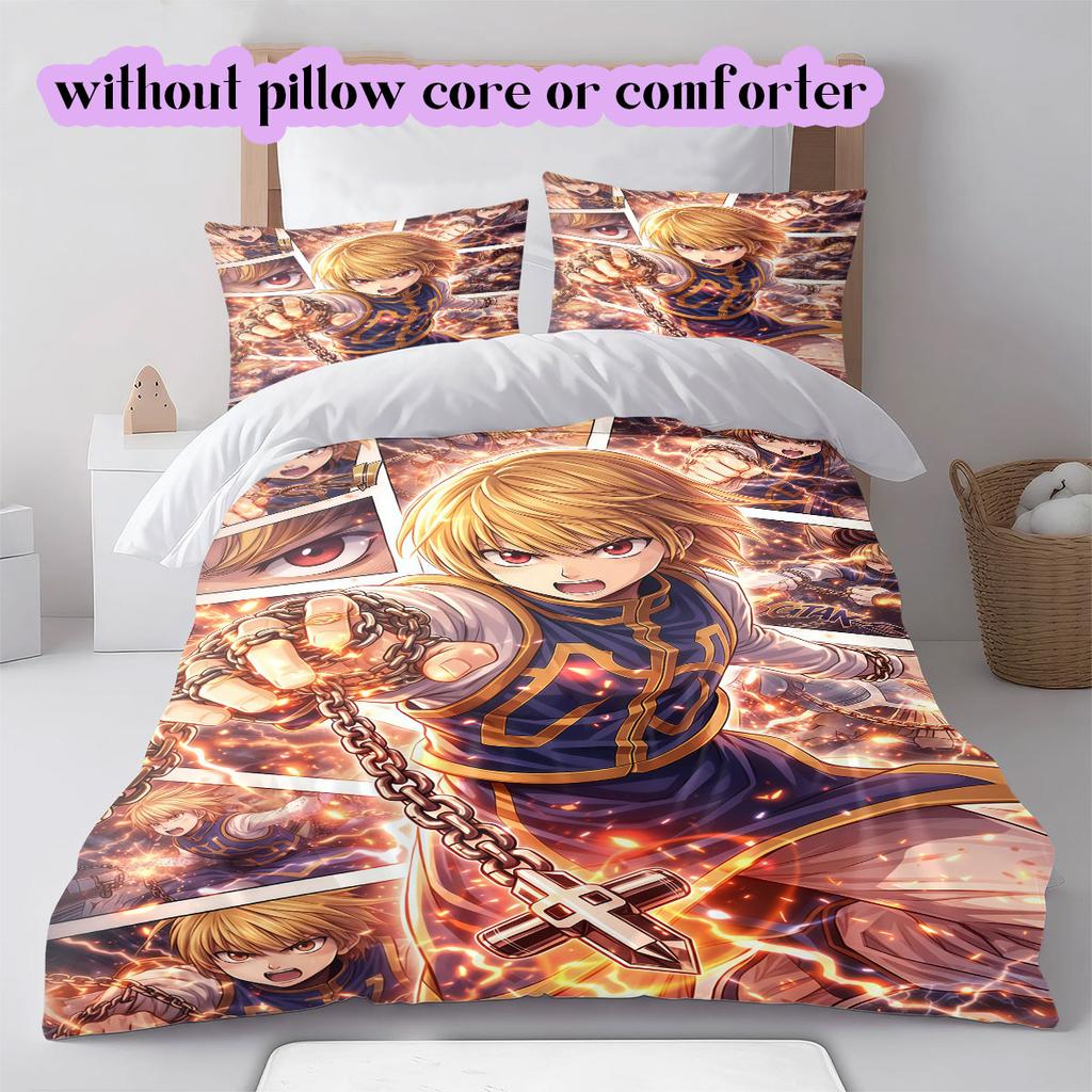 Hunter Hisoka Killua Duvet Cover Bedding Set 3pcs Print Cartoon Children Gift Various Sizes Extra Large Size Set