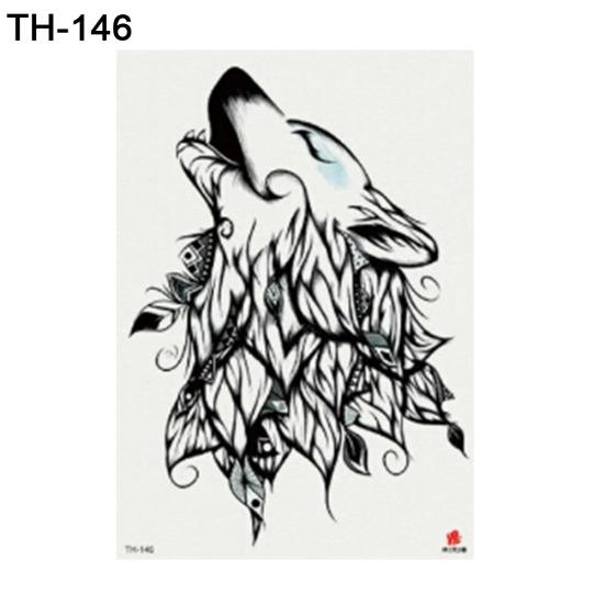 Animal câine urs braț umăr impermeabil temporar tatuaj fals autocolant cadou