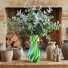 Twisted Design Modern Twisted Flower Bottle Gradient Color Plant Pot  Office Tabletop Ornaments