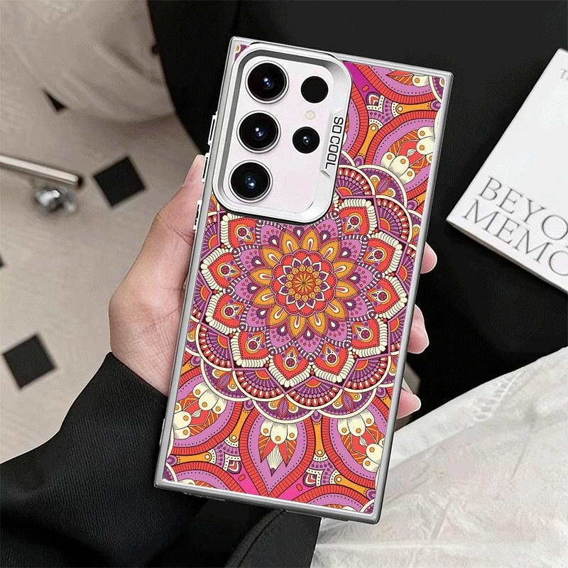 Mandala Style Pattern Shockproof Phone Case for Samsung Galaxy S26 Edge S25 Ultra S24 FE S23 Plus S21 Cover Anti Fall Fundas