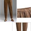 Winter Women European and American Classic Plus Velvet Corduroy Harem Pants Korean Temperament Commuter Business Style High Waist Trousers
