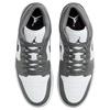 Air Jordan 1 Low Iron Grey Black Sneakers Unisex Białe 553558-152