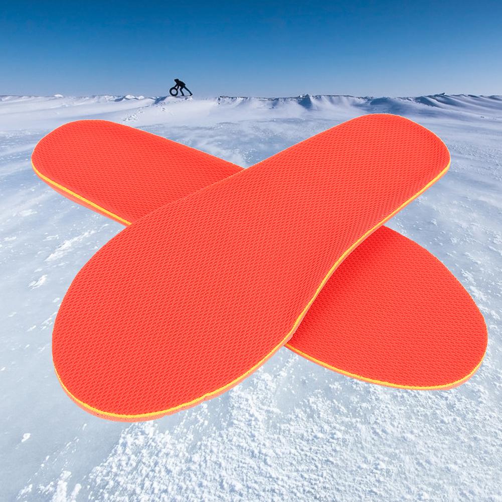 USB Heated Shoe Insoles Foot Warming Pad Mat Heating Insoles for Outdoor Sports RedAU Plug 220V