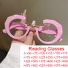 Large Frame Cute Pink Reading Glasses Women Retro Geometric Round UV400 Anti Blue Light Far Sight Optical Eyewear