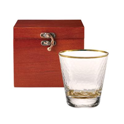 Dolce Duo Rocks Whiskey Charmant Wooden Box Gift Item Glass, Glass, Glass, 300ml, Included, CM-1648