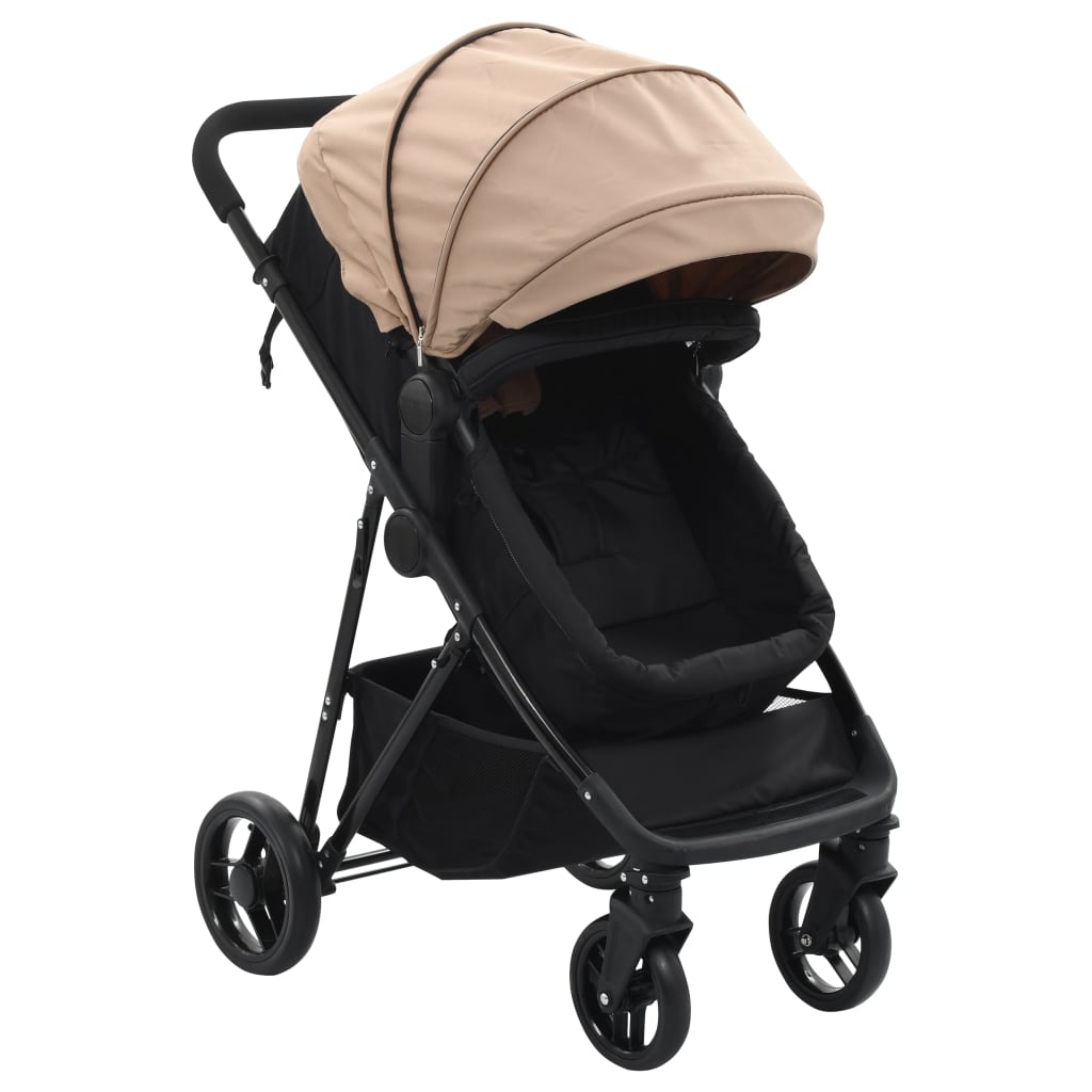 vidaXL 2-in-1 buggy / stroller steel 