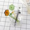 6Pcs/Set Glass Spoons High Borosilicate Flower Sunflower Tulip Colorful Tea Coffee Spoons Long Handle Mixed Spoon