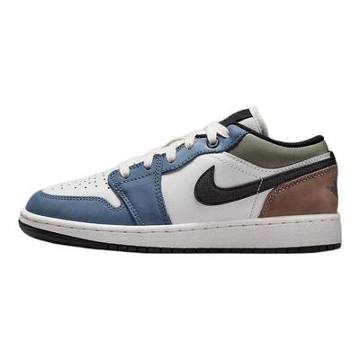 Air 1 Low GS Diffused Blue Dětské tenisky Bílá Jade-Horizon Mink-Hnědá HV5973-101