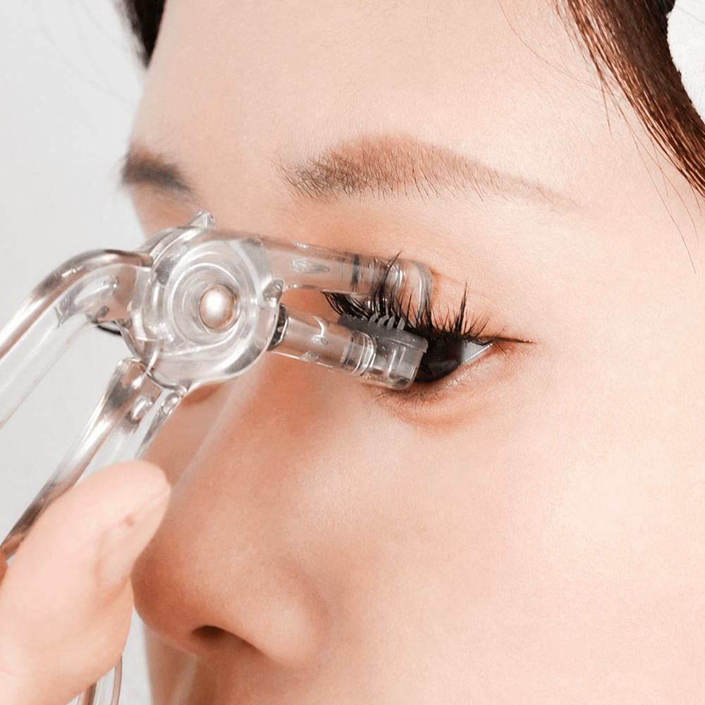 Wide-Angle Lash Curler Long-Lasting One-Clip Eyelash Curler Portable Eyelash Curler Makeup Tool