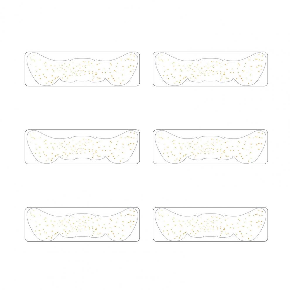 6Pcs Gold Glitter Freckles Face Tattoo Stickers Waterproof Artificial Freckle Patches Shimmering Makeup Speckles Freckle Tattoos