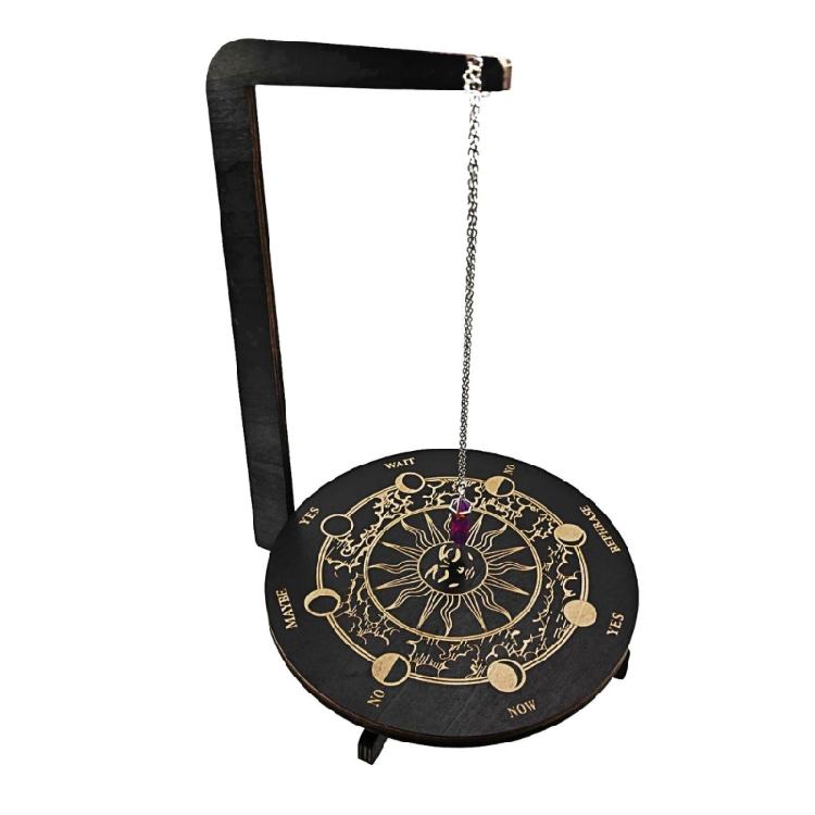 

Pendulum Display Stand Crystal Pendulum Stand Crystal Holder Wood Pendulum Board 1