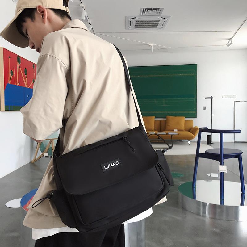 Japanese Simple And Versatile Messenger Bag Large-Capacity Student Class Bag Tooling Leisure