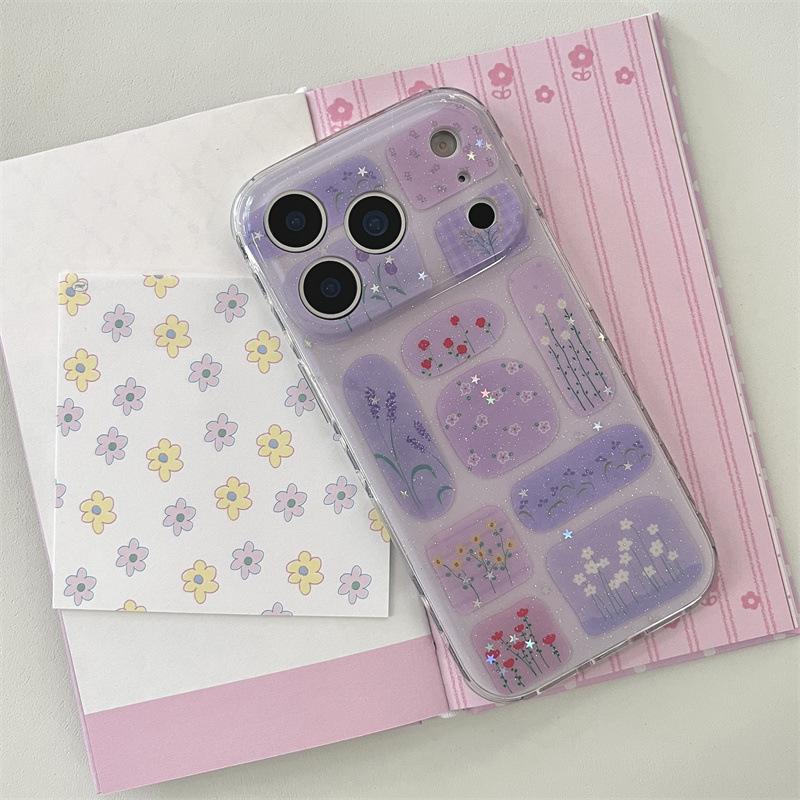 Artistic Floral Diary iPhone Case for 17, 16 Pro Max, 15, and 14 - High-End Creative Design