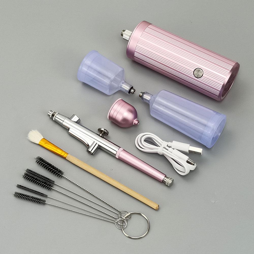 Rechargeable Handheld Airbrush for Model, Nail Art & Baking - Lithium Battery Powered Acrylic Paint Spray Gun