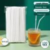 ZISIZ Individually Wrapped Disposable Plastic Straws