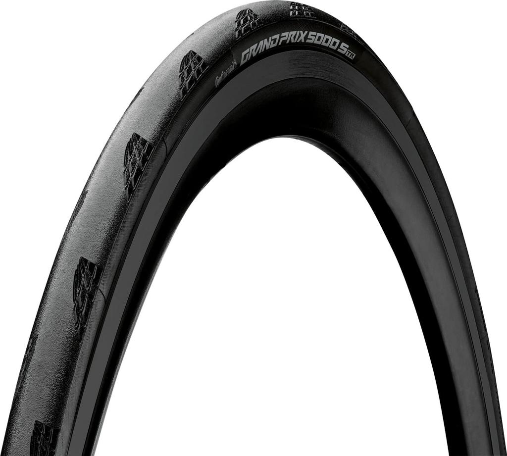 Set of Two Continental Grand Prix 5000 S TR Tubeless Tires X (25-622 (700 25C), Black) [Used]