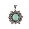 Rare Aqua Chalcedony Gemstone 925 Sterling Silver Jewelry Handmade Pendant 1.59" CP-14-9