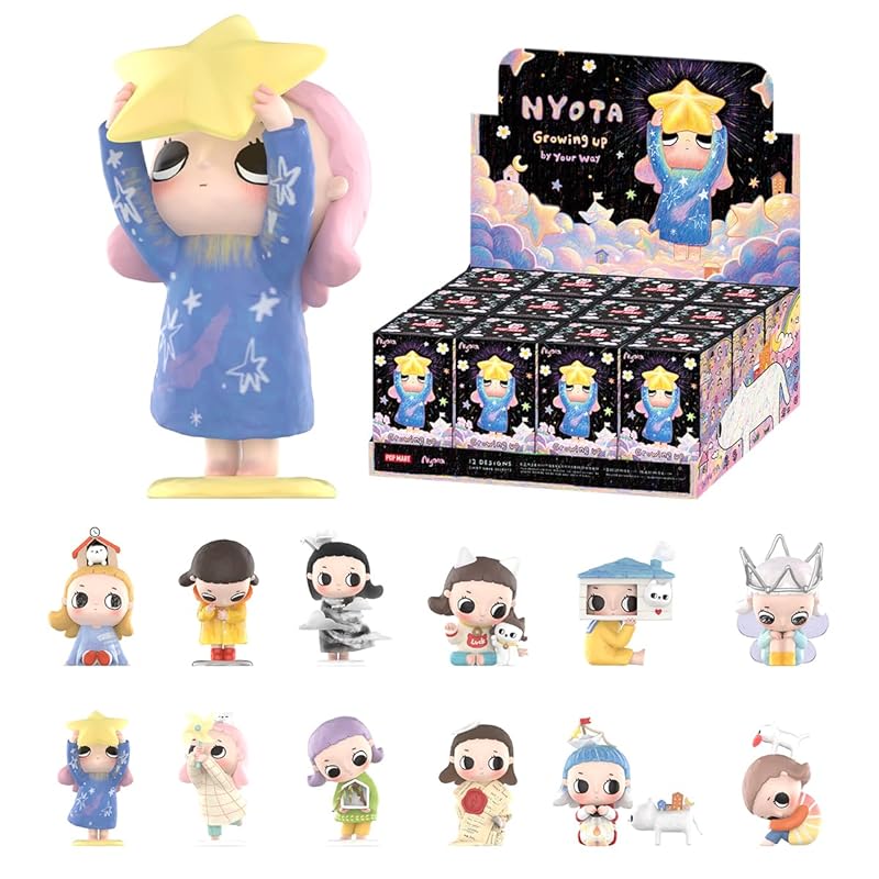 

POP MART Nyota Growing up by Your Way Серия [Ассорти из 12 предметов] pop mart Gachagacha BLIND box фигурка пластиковая модель премиум игрушки ПВХ мягкий винил