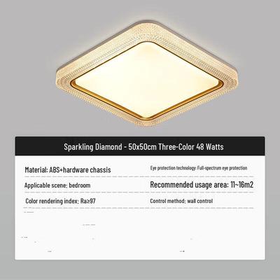 Nu Feng Dazzling Diamond Rectangular Eye-Protection Ceiling Light
