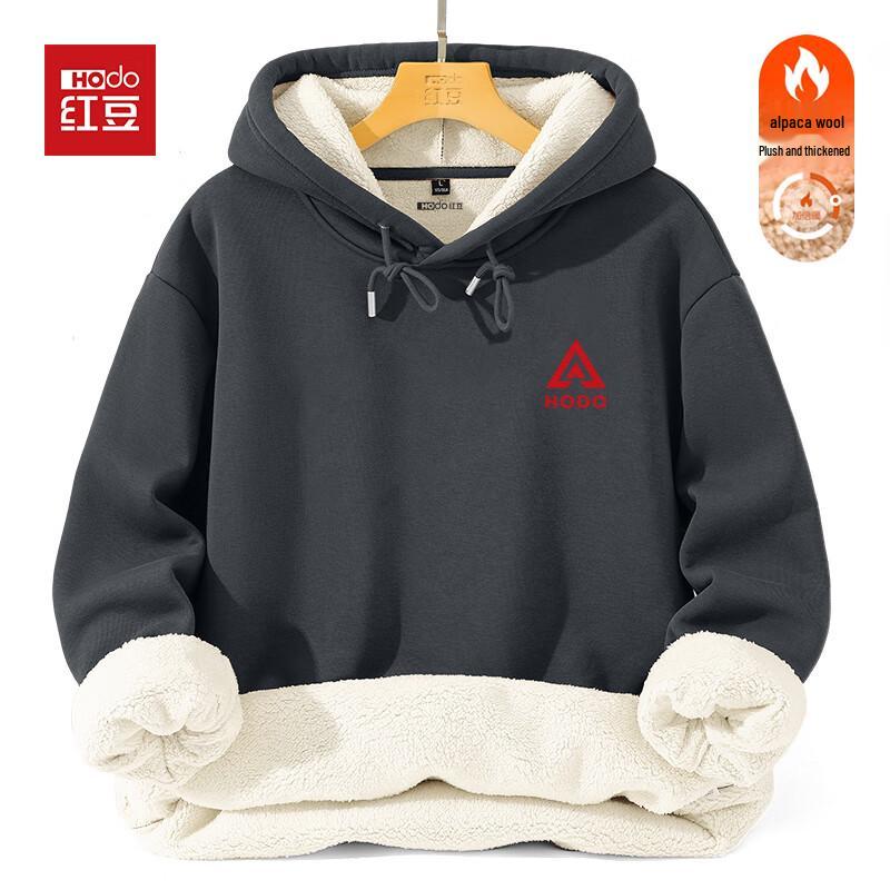 Hodo Men s Heavyweight Lamb Fleece Lined Hoodie 2XL