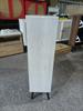 A Hidden Shoe Cabinet with a 60cm Grey Grooved Design and 2 Flip Drawers, Free-Standing, for Entryways, Hallways, Living Rooms and Closets