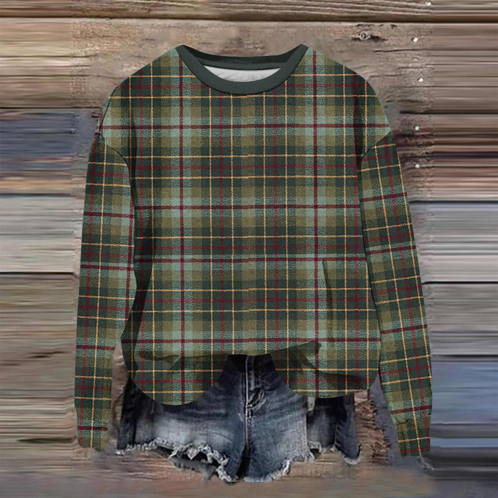 

Женская мода с принтом, длинный рукав, свободный круглый вырез, свитшот, осень XXXL коричневый