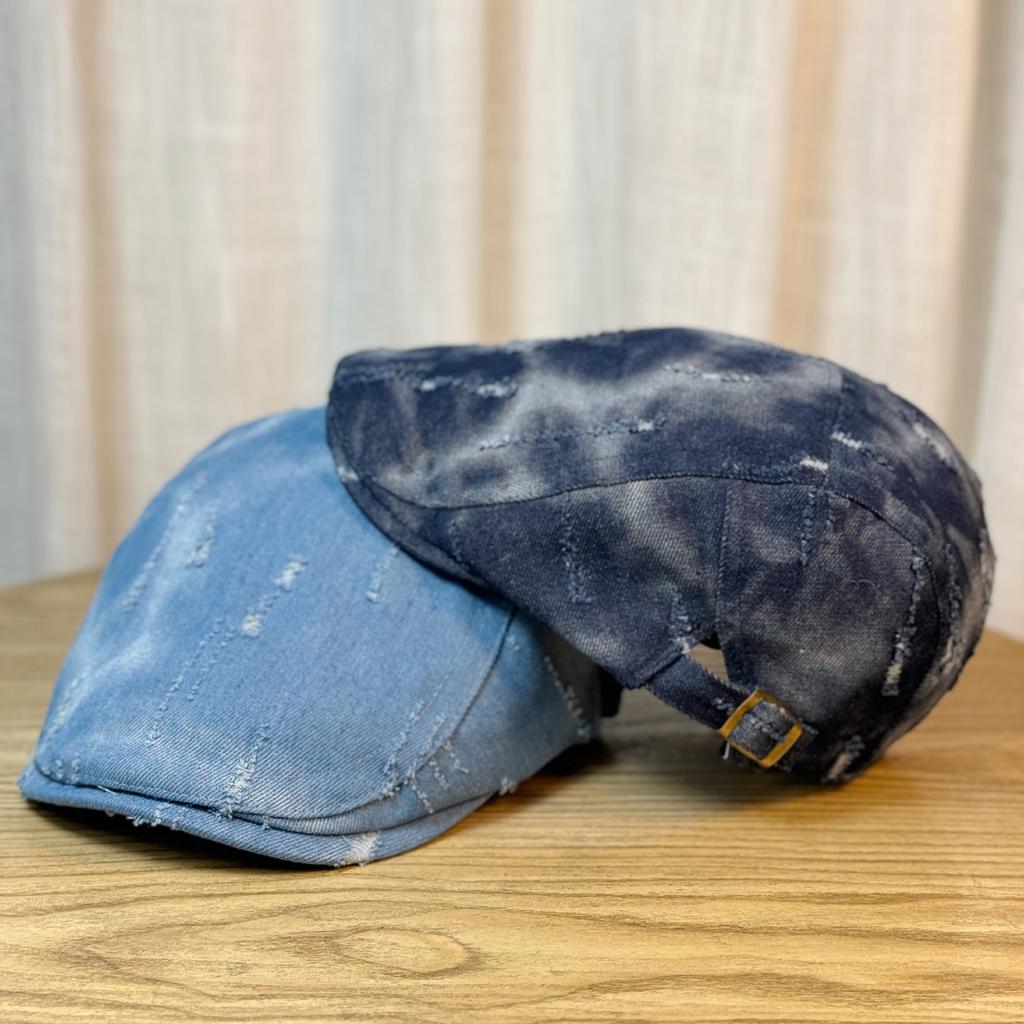 Niche Washed Old Cowboy Hat Beret Retro All Match Face showing Small Literary and Artistic Progressive Hat Spring and Autumn Painter Hat