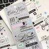 Color Notebook Series Stickers, Korean Basic Versatile Small Elements Student Account Diary DIY Decorative Stickers