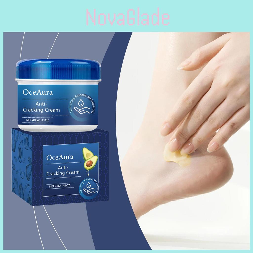 Oceaura Nourishing Foot Cream With Deep Moisturizing Hydration For Dry Skin Relief