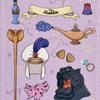 Disney Aladdin Bath Towel Props Japan NEW Disney Store