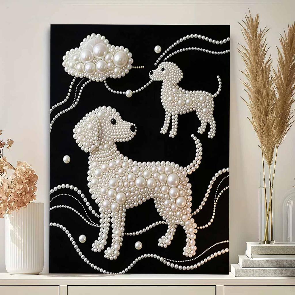 Pearl Pup DIY Diamond Art Kits 15.7x19.6inch Gem Art Diamond Painting Kits Without Frame for Adults Gift Idea Home Wall Decor