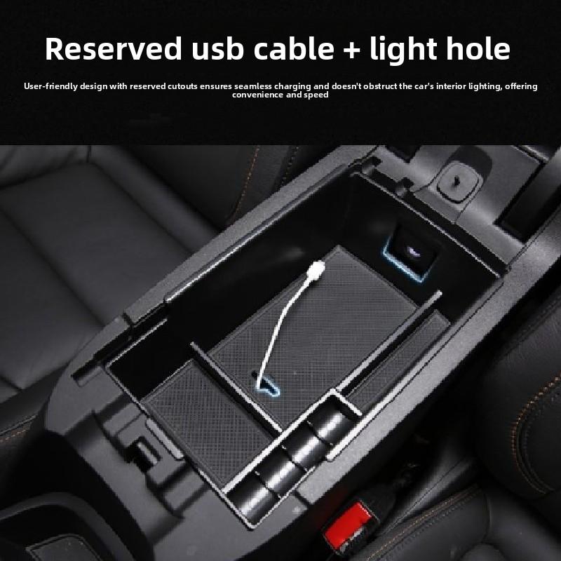 For Chevrolet Equinox 2018~2025 Car Center Console Armrest Box Storage Tray Kit,Sundries Tidy Layered Organizer Case Accessories