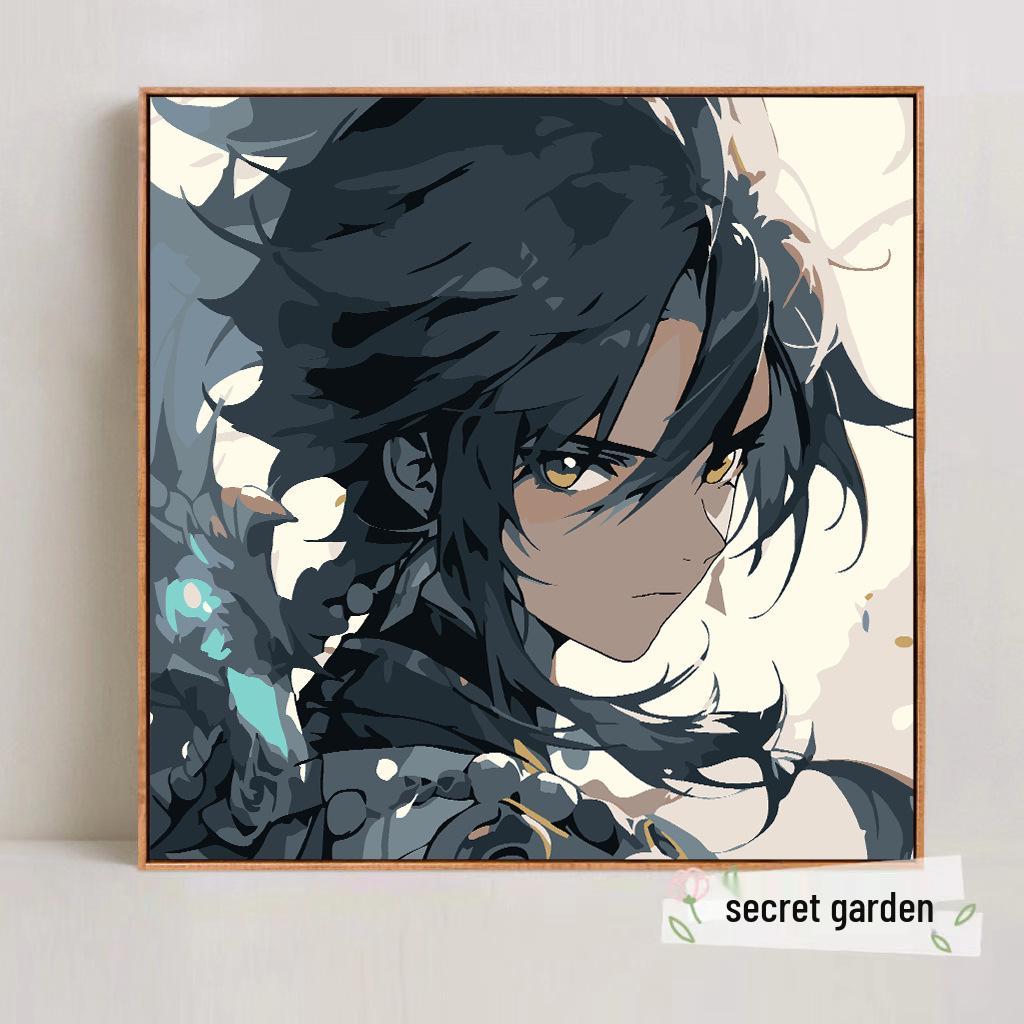 Kit Pittura ad Olio Digitale Anime Demon Slayer Fai da Te per Bambini
