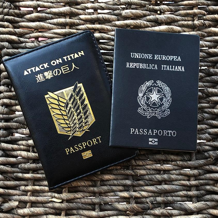 Attack on Titan Reisepasshülle, Anime-Reiseetui für Reisepässe, Titans Attack