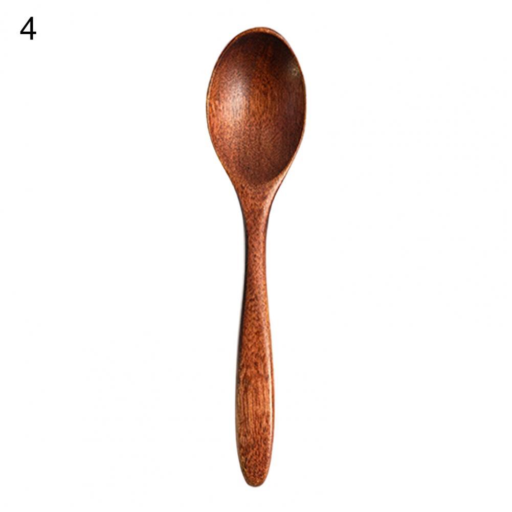 Stirring Spoon Wood Soup Spoons Eating Mixing Stirring Cooking Long Handle Spoon Japanese Coffee Mixing Spoon Kitchen Utensils