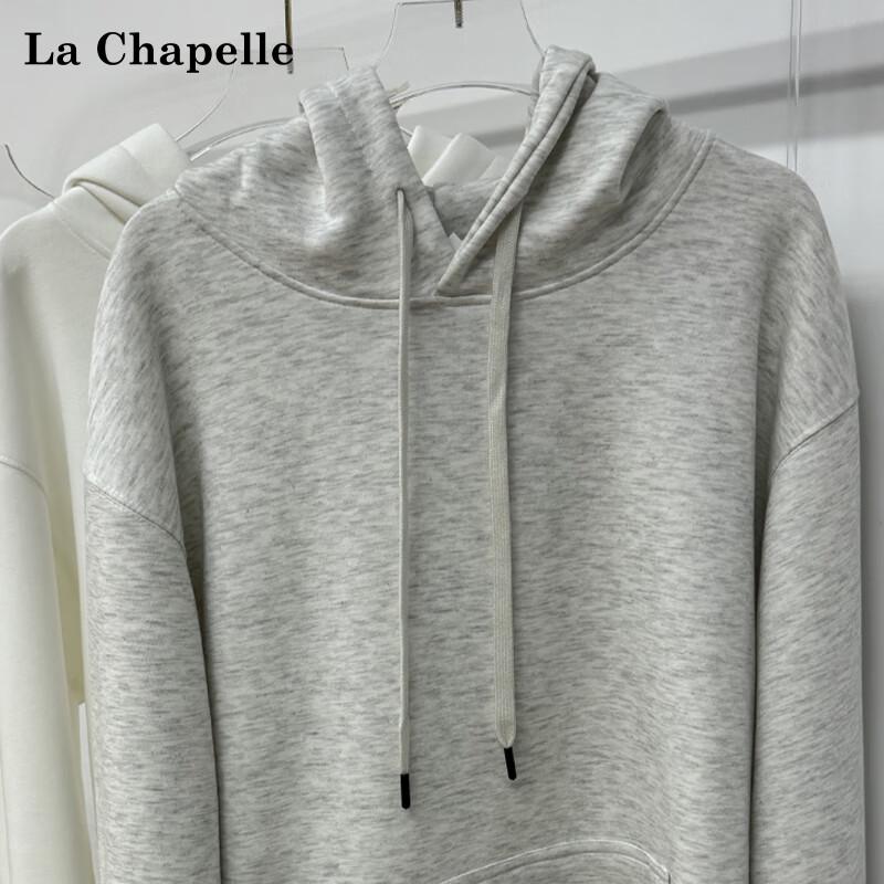 La Chapelle Unisex einfarbiges Pullover-Kapuzensweatshirt