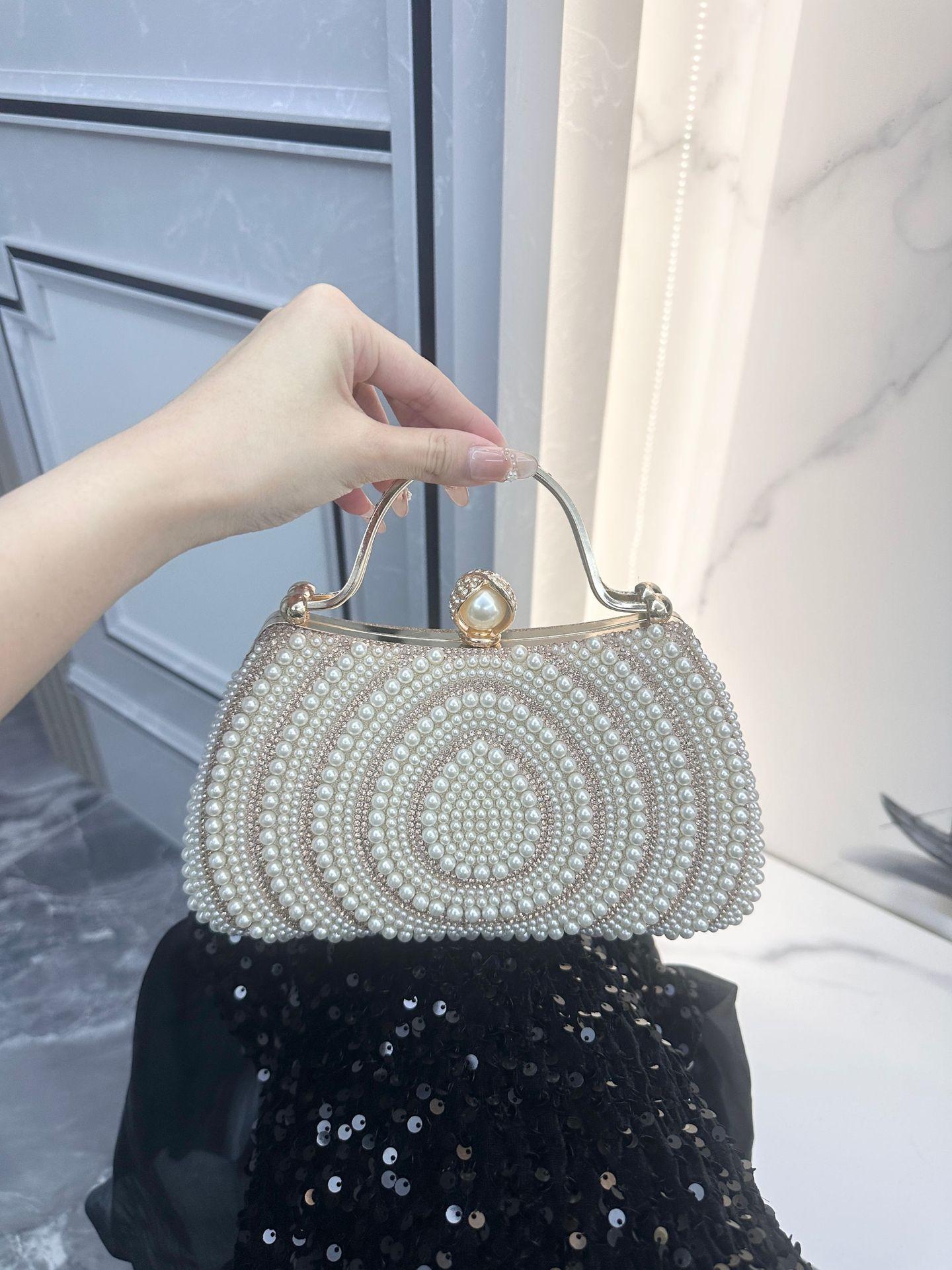 

Diamond Tote Pearl Dinner Bag Shoulder Crossbody Bag Clutch Bag Wallet