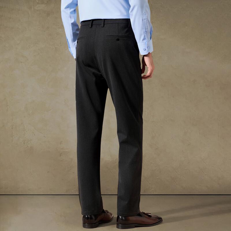 Shanshan Men's Wool Blend Warm Straight-Leg Casual Pants