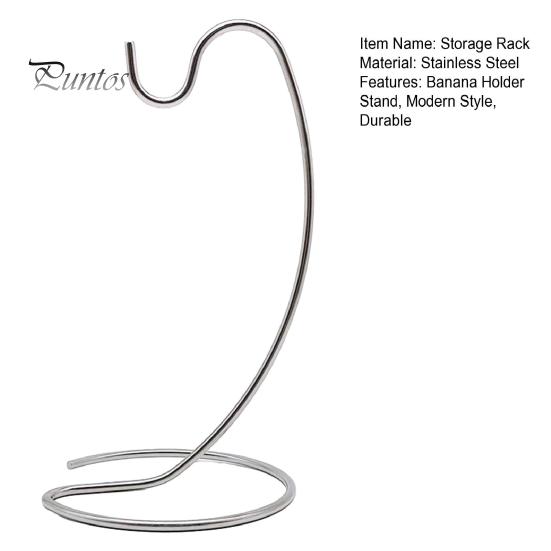 Multi-purpose Kitchen Rack Banana Hanger, Stainless Steel with Hook Fruit Stand, Keep And Jewelry Hanger Bananas Free Longer, Space-Saving for