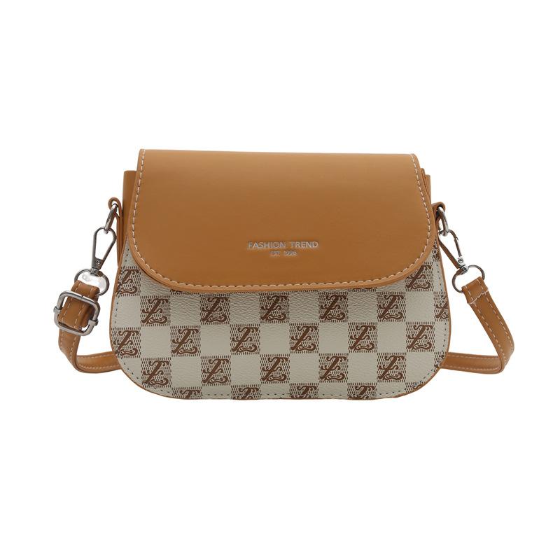 Casual Saddle Bags This Year's New Trendy  Fashionable  Simple and Personalized Crossbody Retro Single-shoulder Women's Bag