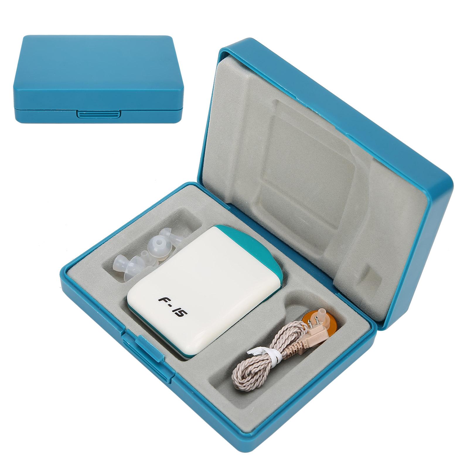 

Hearing Aid Earphone Wired Sound Amplifier Voice Enhancer Box Noise Reduction 130+- 5dB