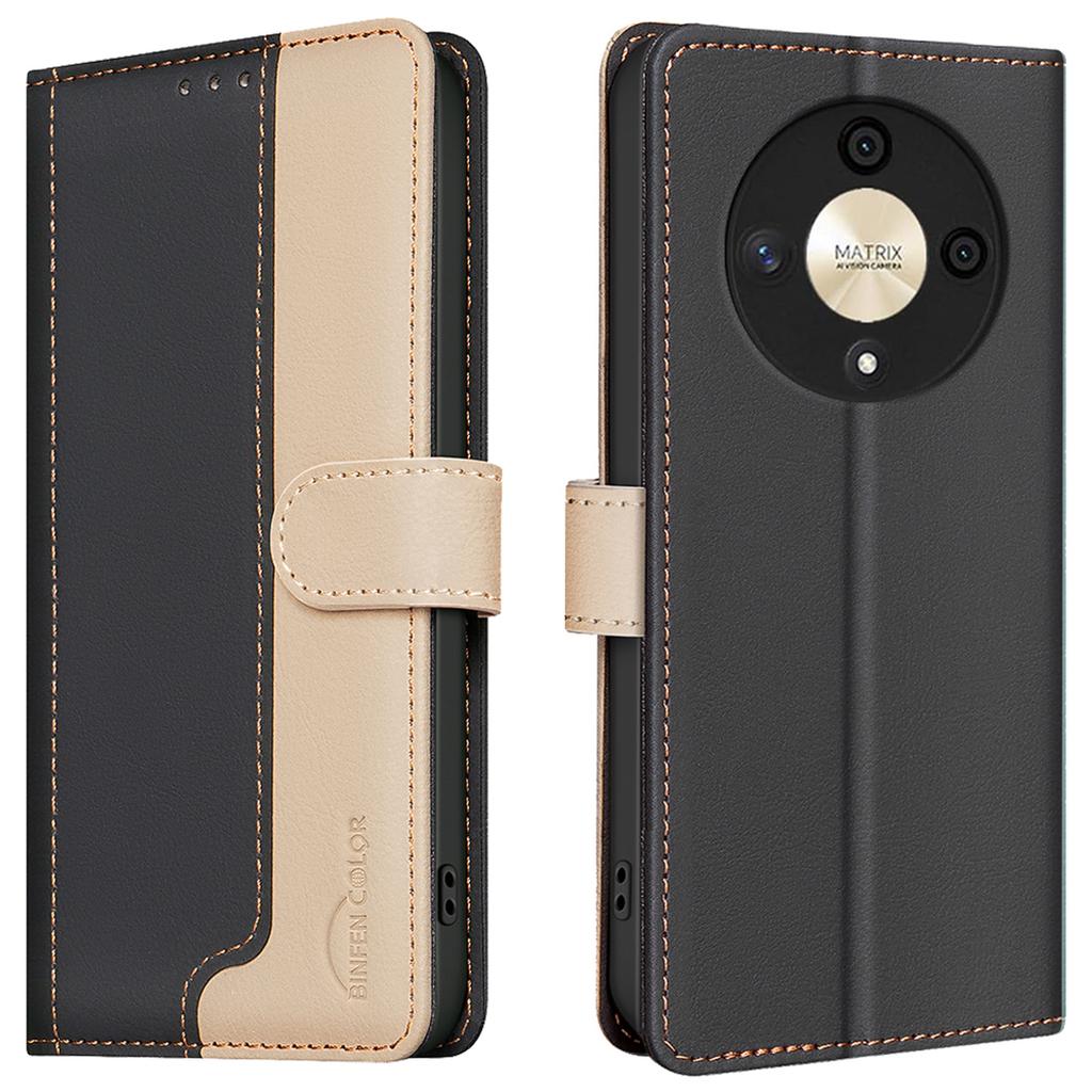 For Honor Magic6 Lite 5G/X9b 5G Leather Case RFID Blocking Card Slots